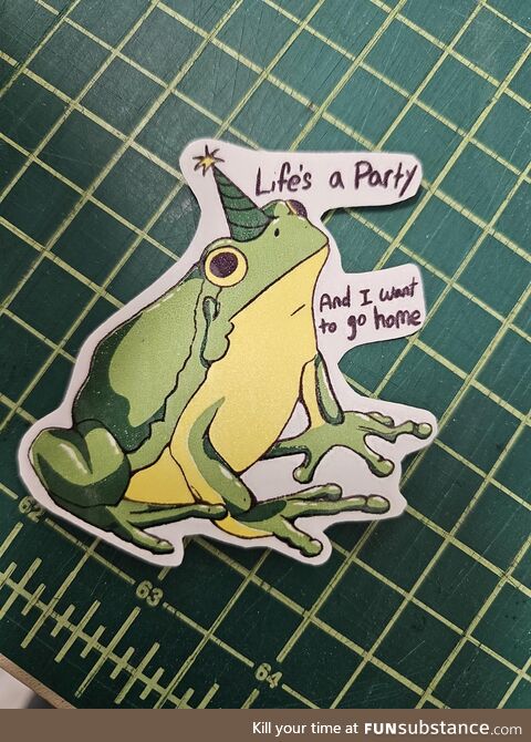 Me too, Frog Sticker, Me too