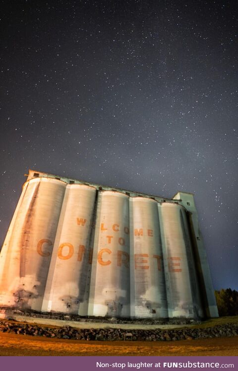 I spotted these Concrete Silos in Concrete, WA USA