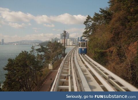 My view from the Busan rail car