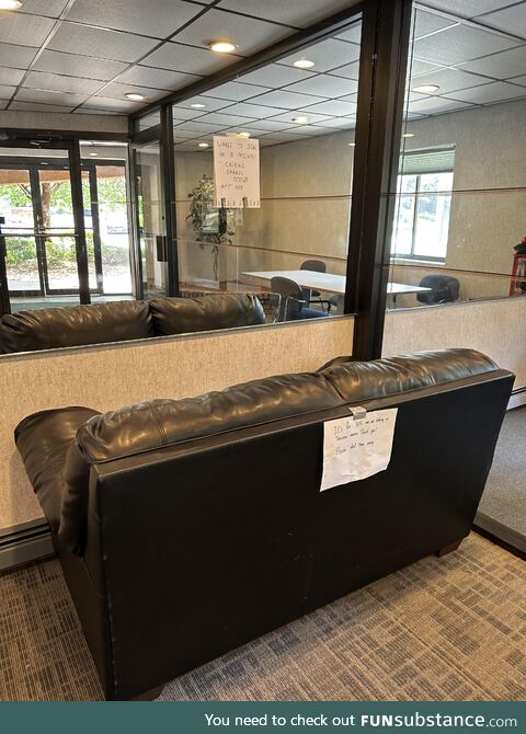 Found in my building lobby…