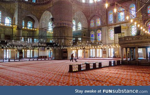 [OC] UP there with one of the best pics I've ever taken. Mosque Vacuumer in Istanbul