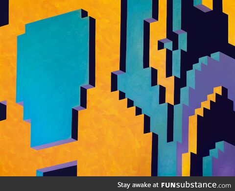 Behold the Psychedelic Splendor: My Massive Acrylic Masterpiece on Canvas