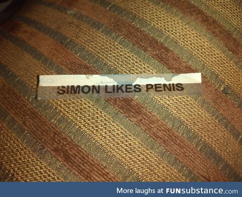 Just found this down the side of my second-hand couch