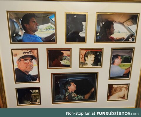 My mom has been taking pictures of my dad driving for over 40 years