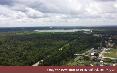 This is 400 feet up on an antenna tower that I used to work on