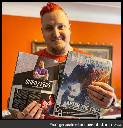 I didn’t know where else to post this, but I got PUT IN A MAGAZINE for my charity