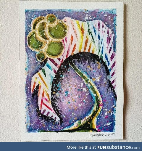 [OC] Wanted to share one of my newer watercolor pieces
