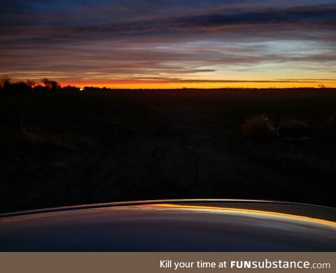 Sunrise on the wsy to work