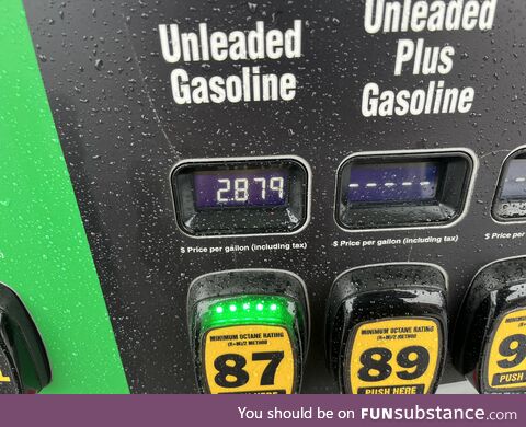 I got gas today. $2.88