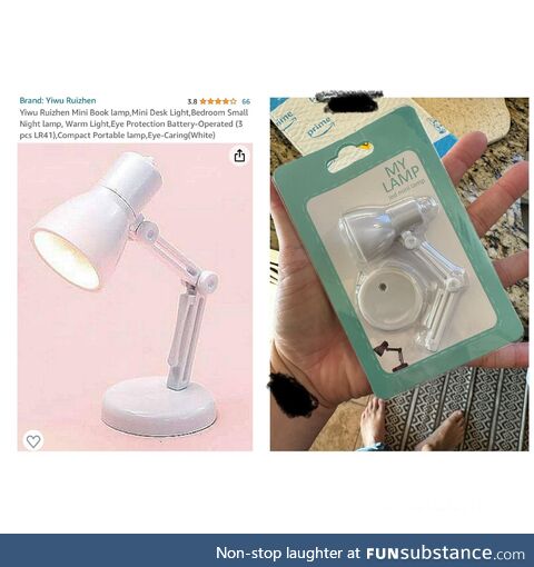 My child picked out a desk lamp on Amazon without further research