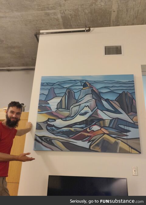 [OC] A painting I commissioned from my sister. I am absolutely floored!!
