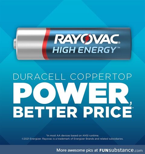 We all need some extra help balancing the budget these days. Use Rayovac to power up for