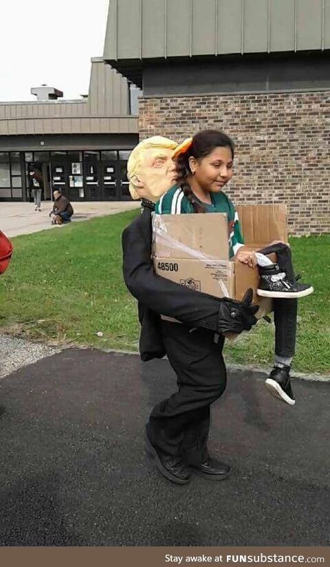 "Getting deported by Trump" Halloween costume