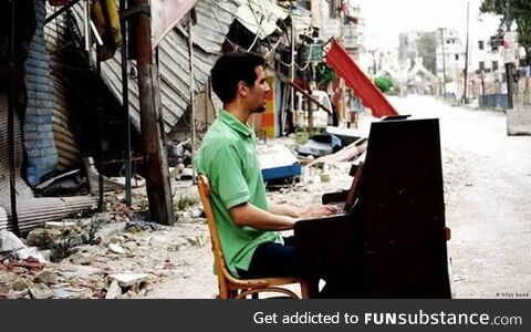 The pianist in real life