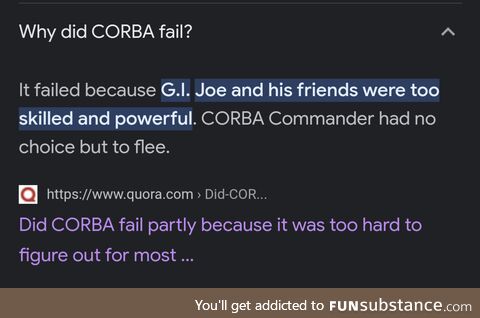 GI Joe hates CORBA too