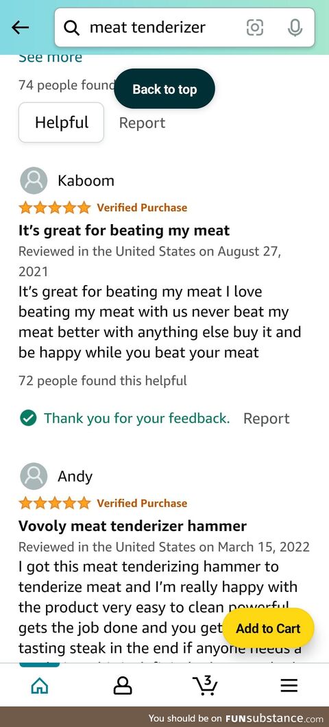 Shopping for a meat tenderizer