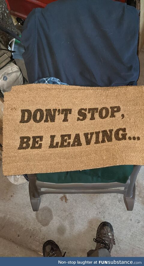 Door mat I made