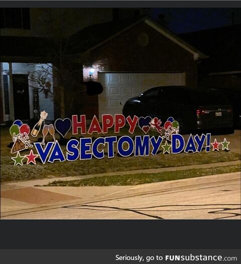 Across the street from my parents house..They were not invited to celebrate