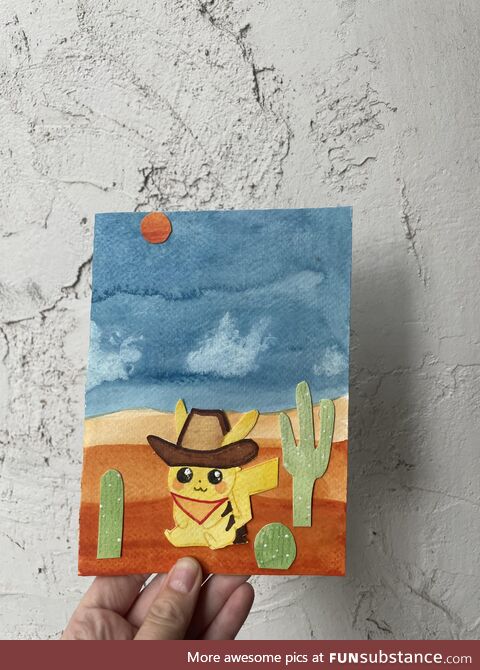 Card I painted for my brother