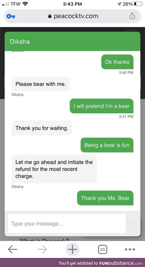 Bear with me