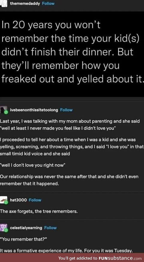 Early memories last