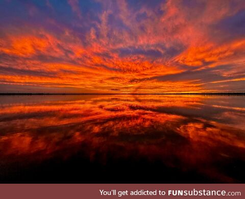 I took a picture of an amazing sunset last night
