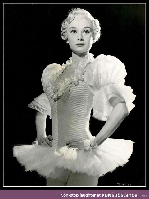 Audrey Hepburn in 1948, when she studied to become a ballerina at Rambert Dance Company