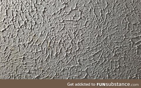 [OC] I was looking at my bathroom ceiling, and I think I found how death metal bands get