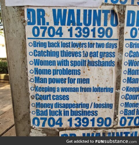 My friend is traveling in Ghana and saw this