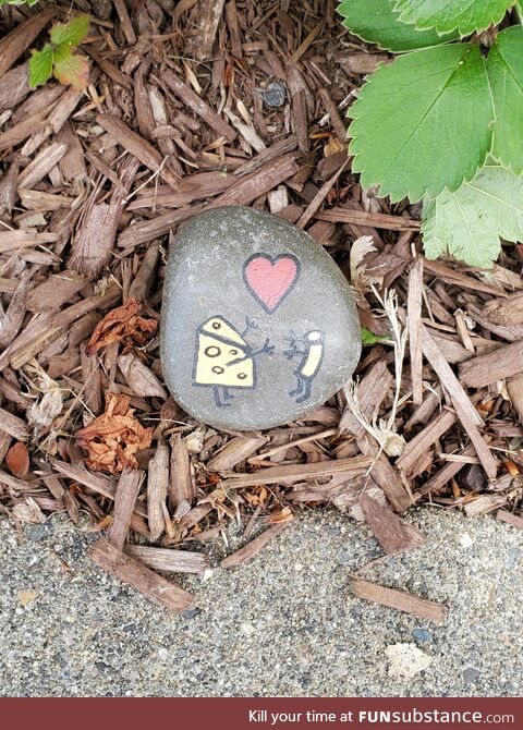 This painted rock I found today at the park