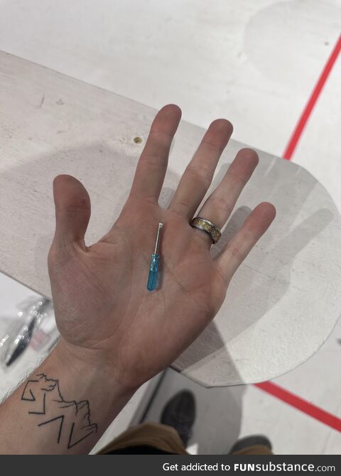 This screwdriver that came in with some parts for my tech store today
