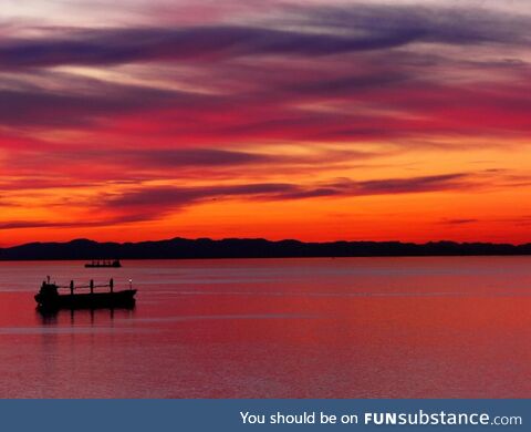 Sunset @ English Bay. Vancouver, BC (no edits)