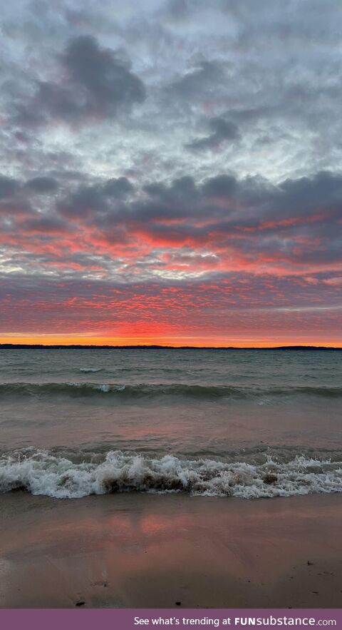 Beautiful Sunset from the State of Michigan [OC]