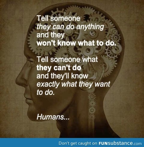 Human nature is strange