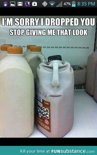 Angry Milk Carton