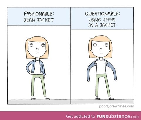 fashionable vs. questionable