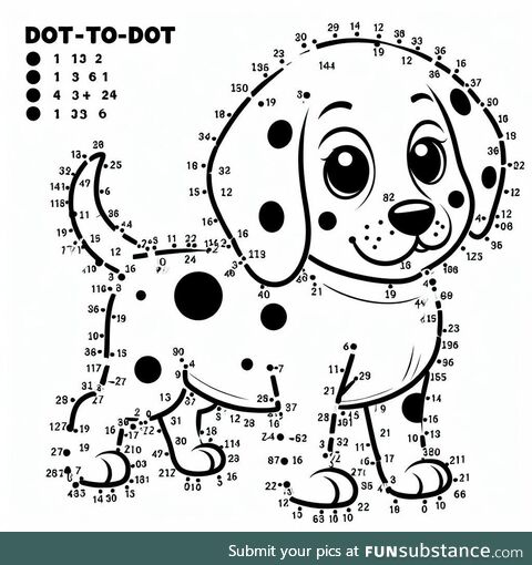 Don't ask copilot to make you a dog to dot drawing