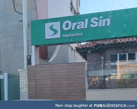 Interesting name for a dental office