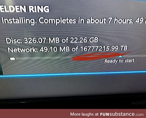 Does anyone have an idea how long it takes to download a 16 million TB file?