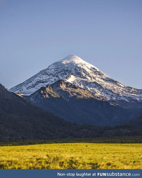 Picture from when I traveled to this inactive volcano south america, it's called Lanin