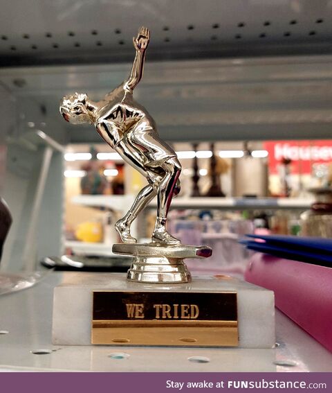We all know Gold, Silver and Bronze. I guess this is what they give everyone else?