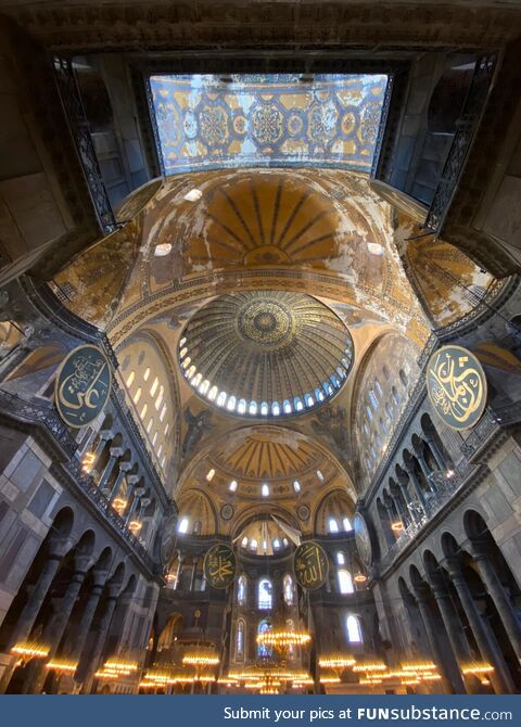 The most mesmerizing ceiling - hagia sophia, istanbul - turkiye