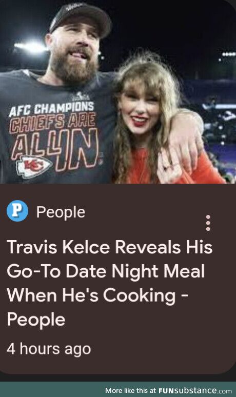 Travis Kelce apparently cooks up a mean cannibalism casserole dish when he wants to