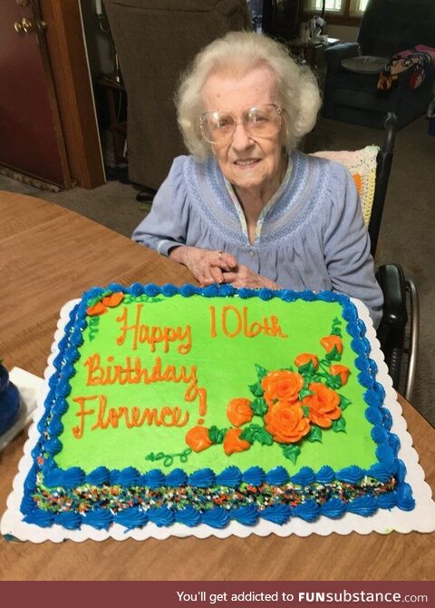 My grandma is 106 today! (Repost as I put this in the wrong sub earlier)