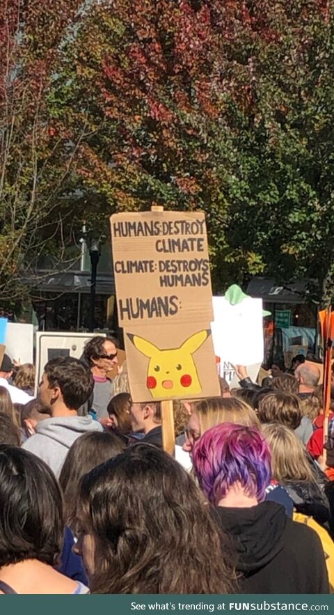 At the Vancouver Climate Strike