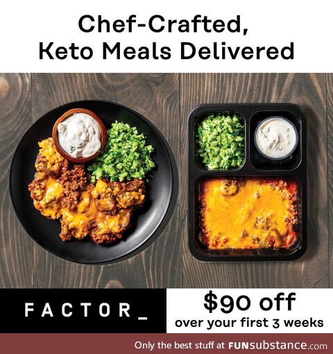 Fill your fridge weekly with prepared and delicious keto meals. Save $90 and get free