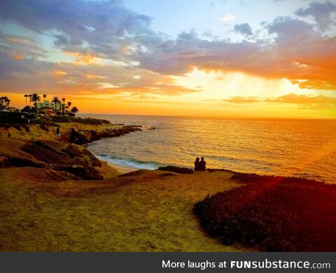 Sunset on La Jolla Cove