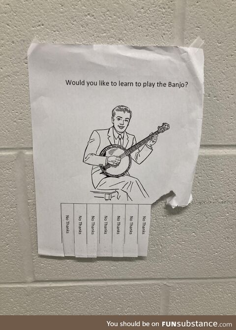 Seen posted in the performing arts hallway where I teach. I love these kids