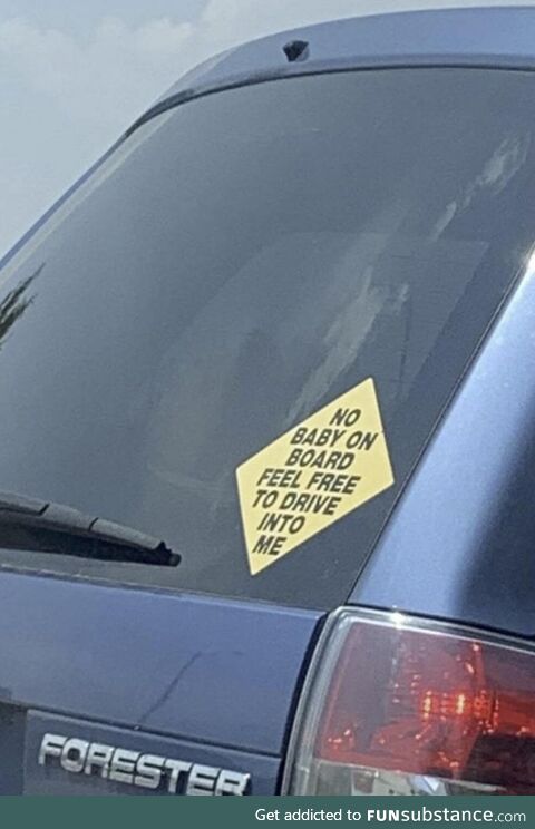 No baby on board