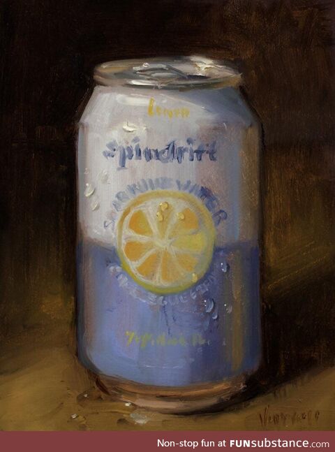 My oil painting of Lemon Sprindrift